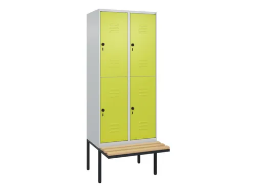 Dubbeldekse dekenkist,HxBxD 2120x800x815mm,2x2vak.,vak B 400mm