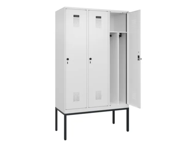 locker voor scheiding van kleding,HxBxD 2120x1200x500mm,3vak