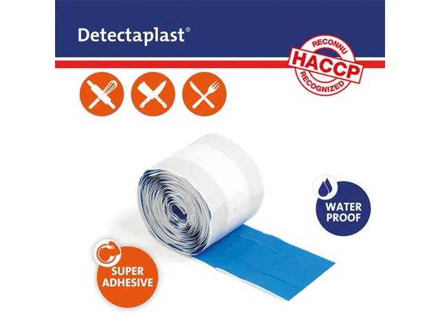 Pansement Detectaplast 8056 universal hydrofuge bleu 8cmx5m