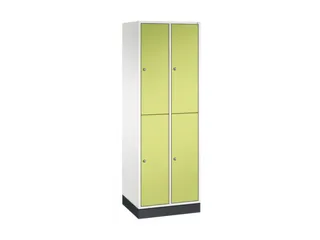 Dubbeldekse garderobekast,HxBxD 1950x620x500mm,2x2vak.,vak B 260mm - 2