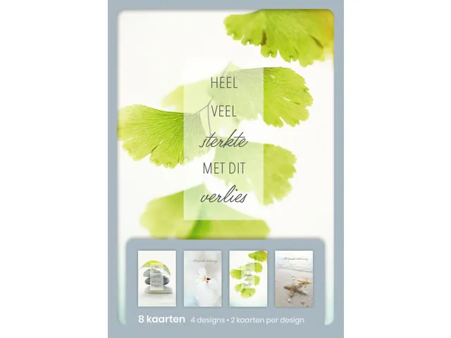 Hallmark Wenskaarten Sterkte met dit verlies 8 Stuks Assorti
