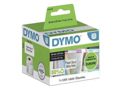 Etiket Dymo 11354 Labelprint 57x32mm verwijderbaar S0722540