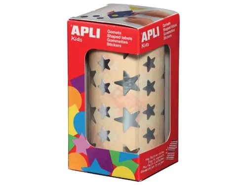 Stickers Op Rol Ster 2360 Stuks Metallic Zilver