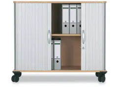 jaloeziedeurkast,HxBxD 878x800x400mm,1xhouten vloer,decor romp noten