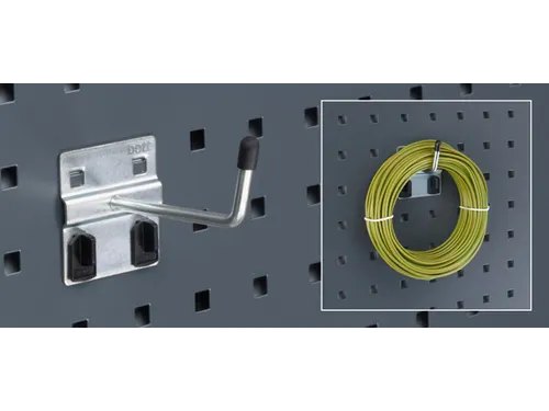 schuine haak,v. perfoplaat,L 50mm