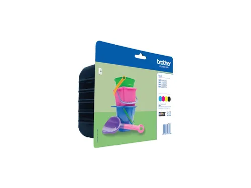 Brother LC-221 Inktcartridge Set Zwart + 3 Kleuren