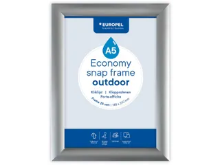 Europel Kliklijst Economy Outdoor A5 Zilver 25 mm waterdicht - 1