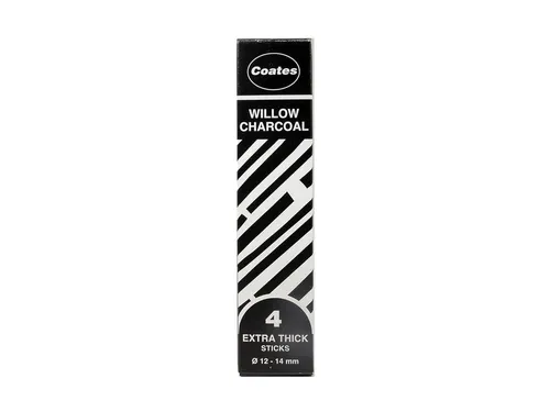 Houtskool Coates 12-14mm doos à 4 stuks