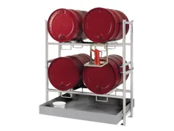 Complete Aanbieding Stapelframes 2x 2x200l Opvangbak Verzinkt