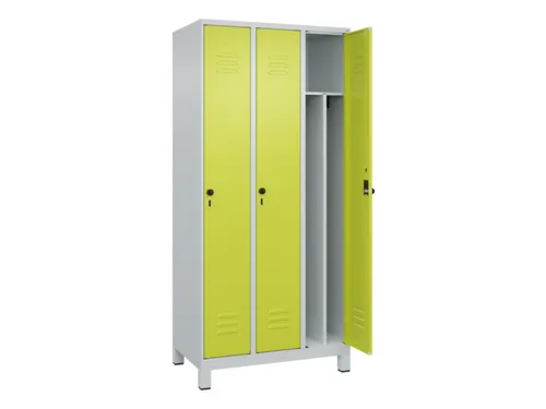 locker voor scheiding van kleding,HxBxD 1950x900x500mm,3vak