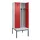 locker met bank,voor scheiding van kleding,HxBxD 2120x800x815mm,2vak