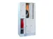 dubbeldekse locker,HxBxD 1850x900x500mm,3x2vak.,RAL7035,front RAL7035