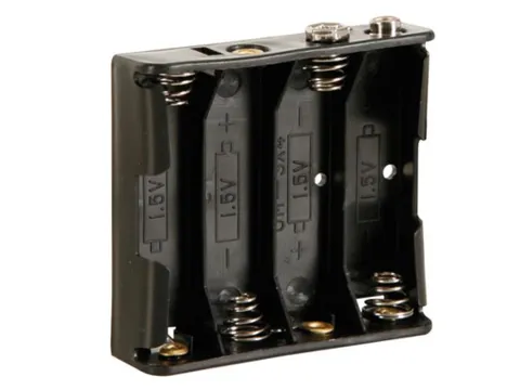 Batterijhouder Voor 4 x AA-CEL (Voor Batterijclips)