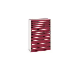ladekast HxBxD 1600x1050x650mm 11laden RAL7035 front RAL3004 - 8