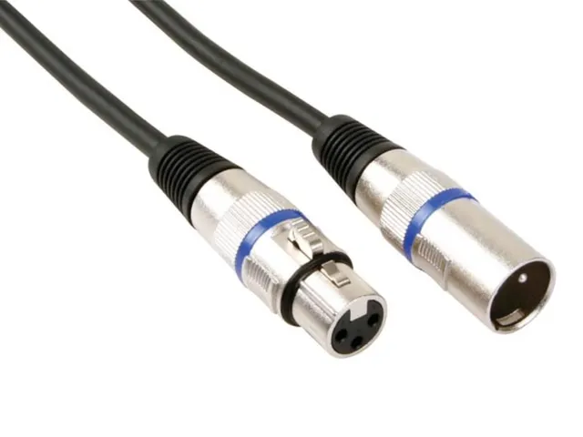 XLR-Kabel - XLR Mannelijk Naar XLR Vrouwelijk - 1m - Zwart