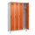 locker voor scheiding van kleding,HxBxD 1950x1200x500mm,4vak
