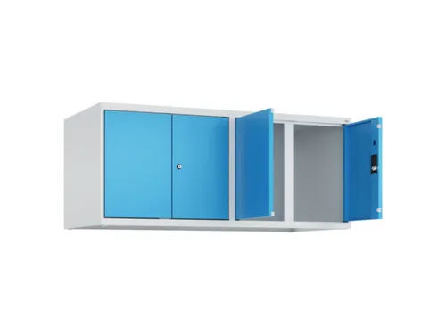 opzetkast,v. locker,4vak.,vak B 300mm,HxBxD 500x1200x500mm,vleugeldeur