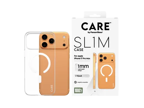 PanzerGlass CARE by SL1M Case Transparent w. MagSafe iPhone 17 P