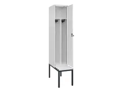 locker met bank,voor scheiding van kleding,HxBxD 2120x400x815mm,1vak