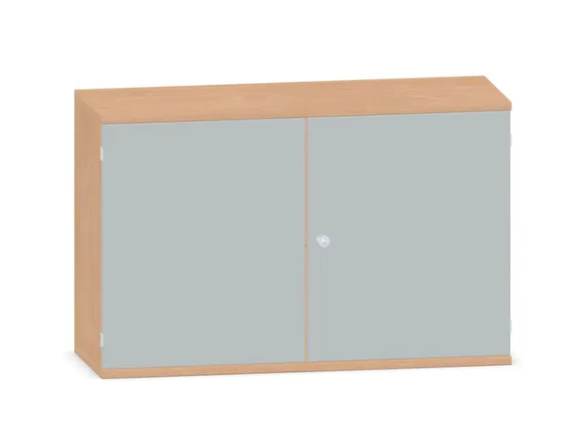 Kantoorkast 770x1200x430mm Decor Romp Beuken Decor Front Lichtgrijs