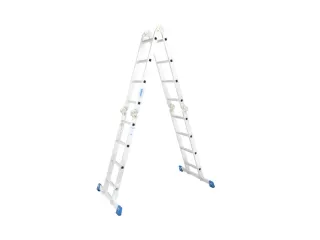 multifunctionele vouwladder,4x4,sporten,balk L 4,7m,aluminium - 2