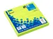 Bloc-mémos 75x75mm ligné vert brillant 80 feuillets