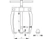 1.19/01 Poolklemmen trekker 3-arm 70x70mm