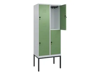 dubbeldekse locker,HxBxD 2120x800x500mm,2x2vak.,vak B 400mm - 2