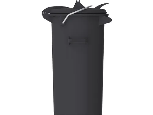 Kunststof Afvalbak 50 Liter Donkergrijs