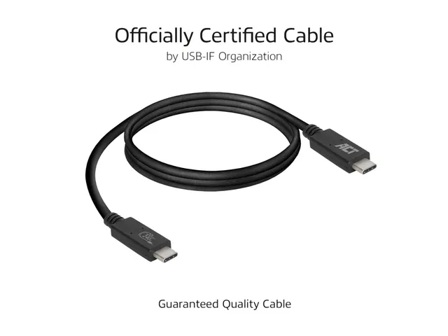 Kabel ACT USB-C USB 4 20Gbps Thunderbolt3 1 meter