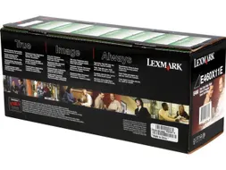Tonercartridge Lexmark E 460 x 11 e Retourprogramma Zwart