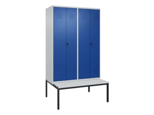 locker voor scheiding van kleding,HxBxD 2120x1200x815mm,4vak