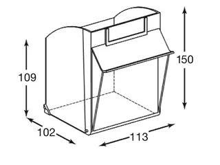 Transparante Magazijnbakken 50Bakken Abs-Kunststof Corpus Ral5007 - 4