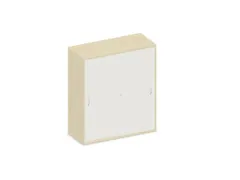 Schuifdeurkast 1150x1000x430mm Decor Romp Esdoorn Decor Front Wit