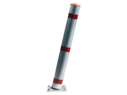 Afzetpaal Ronde Buis Ø76mm Omklapbaar Cilinderslot Spitse Kop