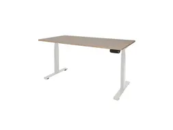 Elektrisch Bureau Dextro Plus 200x80cm Frame Wit Blad Havana Kersen