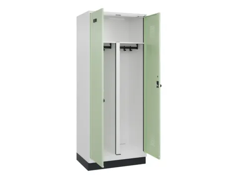 PBM-locker,HxBxD 1950x800x500mm,2vak,vak B 400mm,draaigrendel