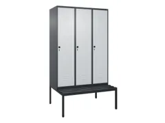 locker voor scheiding van kleding,HxBxD 2120x1200x815mm,3vak