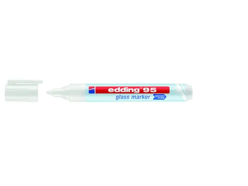 Viltstift edding 95 glasbord wit