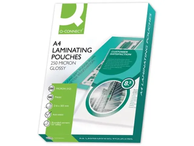 Lamineerhoes A4 Glanzend 216x303mm 2x250 Micron Doos 100 stuks