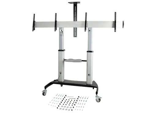 Dual TV Standaard op Wielen voor 37-60 Inch VESA TV's