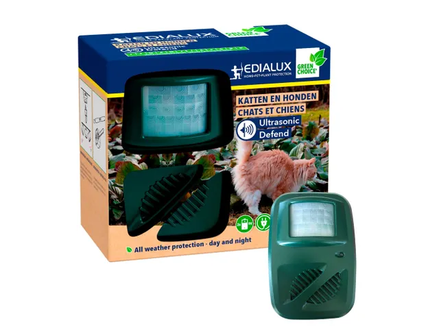 Ultrasone katten- en hondenverjager voor buiten