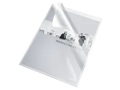 Insteekmap L-model Esselte standaard copy safe 0.11mm PP A4 transparan