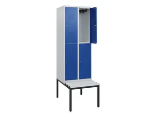 Dubbeldekse dekenkist,HxBxD 1950x600x815mm,2x2vak.,vak B 300mm - 2