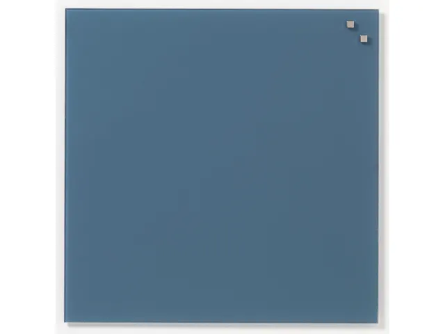 Glasmagneetbord Naga 45x45cm jeansblauw