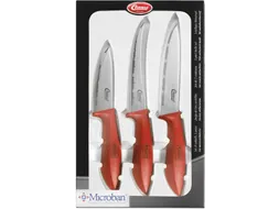Clauss Keukenmessenset Rood Doos 3 Stuks