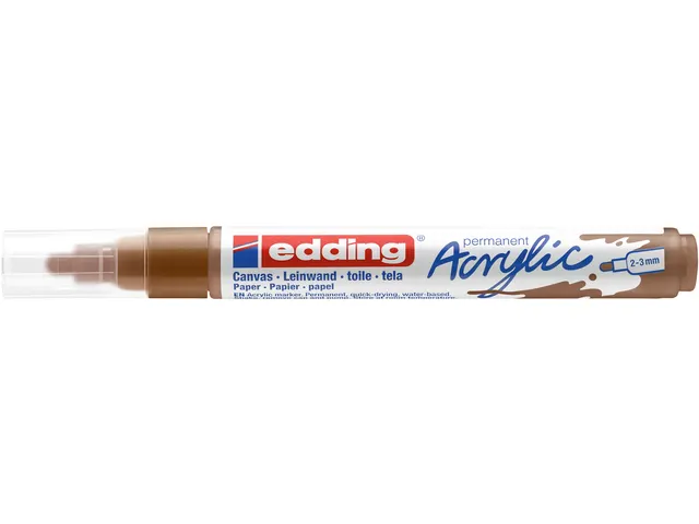 Acrylmarker edding e-5100 medium hazelnoot