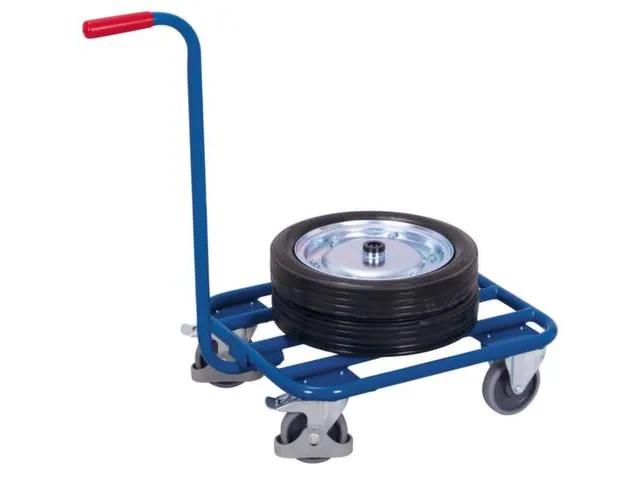 Plateau À Timon Force 250Kg Plateau Tube D'acier Lxl 605X500Mm 4Roule