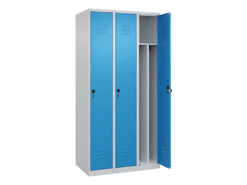 locker voor scheiding van kleding,HxBxD 1850x900x500mm,3vak