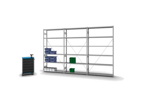 systeemstelling,grondveld,HxBxD 2500x1360x335mm,vakl. 300kg